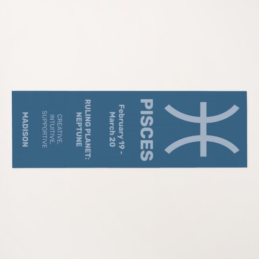 Individuelle Name-/Text- und Farbzeichen Yogamatte (Rückseite (Horizontal))