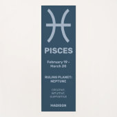 Individuelle Name-/Text- und Farbzeichen Yogamatte (Vorderseite)