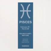 Individuelle Name-/Text- und Farbzeichen Yogamatte (Rückseite)