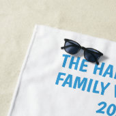 Individuelle Name-, Text- und Jahresfahrt Strandtuch (Beispiel)