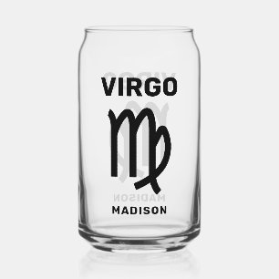 Individuelle Name / Text Zodiac Signage Virgo Dosenglas