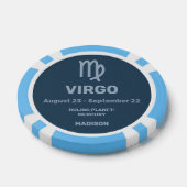 Individuelle Name / Text Zodiac Signage Virgo Pokerchips (Einzeln)