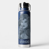 Individuelle Name / Text Zodiac Signage Virgo Trinkflasche (Hinten)