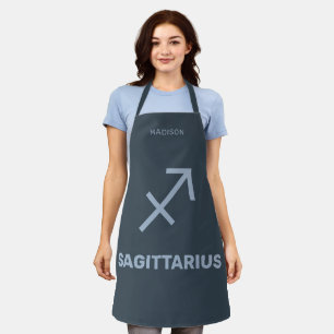 Individuelle Name / Text Zodiac Signature Sagittar Schürze