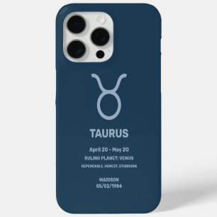 Individuelle Name / Text Zodiac Signrus Taurus Case-Mate iPhone Hülle