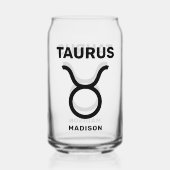Individuelle Name / Text Zodiac Signrus Taurus Dosenglas (Rückseite)