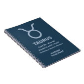Individuelle Name / Text Zodiac Signrus Taurus Notizblock (Rechte Seite)