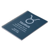 Individuelle Name / Text Zodiac Signrus Taurus Notizblock (Linke Seite)
