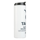 Individuelle Name / Text Zodiac Signrus Taurus Thermosbecher (Nach links gedreht)