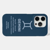 Individuelle Name/Text-Zodiac-Zeichen-Gemini Case-Mate iPhone Hülle (Rückseite (Horizontal))