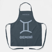 Individuelle Name/Text-Zodiac-Zeichen-Gemini Schürze (Vorderseite)