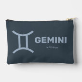 Individuelle Name/Text-Zodiac-Zeichen-Gemini Zubehörtasche (Rückseite)