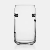 Individuelle Name/Text-Zodiac-Zeichen-Skorpio Dosenglas (Links)