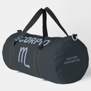 Individuelle Name/Text-Zodiac-Zeichen-Skorpio Duffle Bag