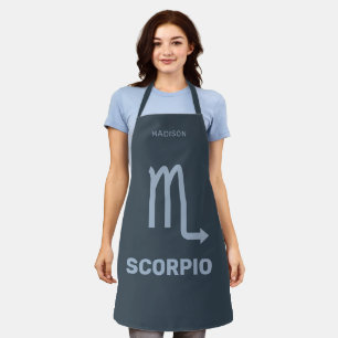 Individuelle Name/Text-Zodiac-Zeichen-Skorpio Schürze