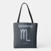 Individuelle Name/Text-Zodiac-Zeichen-Skorpio Tasche (Rückseite)