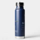 Individuelle Name/Text-Zodiac-Zeichen-Skorpio Trinkflasche (rechts)
