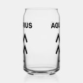 Individuelle Name / Text Zodiac Zeichenaquarius Dosenglas (Links)