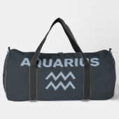 Individuelle Name / Text Zodiac Zeichenaquarius Duffle Bag (Vorderseite)