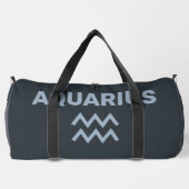 Individuelle Name / Text Zodiac Zeichenaquarius Duffle Bag (Rückseite)