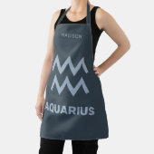 Individuelle Name / Text Zodiac Zeichenaquarius Schürze (InSitu)