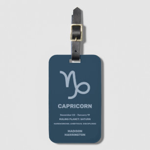 Individuelle Name / Text Zodiac Zeichenkorn Gepäckanhänger