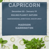 Individuelle Name / Text Zodiac Zeichenkorn Geschirrtuch (Gefaltet)