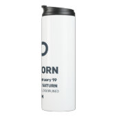 Individuelle Name / Text Zodiac Zeichenkorn Thermosbecher (Nach rechts gedreht)