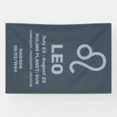 Individuelle Name / Text-Zodiac-Zeichenleo Banner (Horizontal)