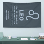 Individuelle Name / Text-Zodiac-Zeichenleo Banner (Messe)