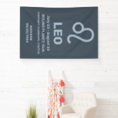 Individuelle Name / Text-Zodiac-Zeichenleo Banner (InSitu)