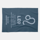Individuelle Name / Text-Zodiac-Zeichenleo Geschirrtuch (Horizontal)