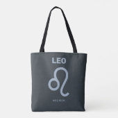 Individuelle Name / Text-Zodiac-Zeichenleo Tasche (Rückseite)