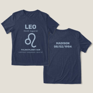 Individuelle Name / Text-Zodiac-Zeichenleo Tri-Blend Shirt