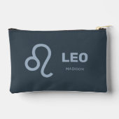 Individuelle Name / Text-Zodiac-Zeichenleo Zubehörtasche (Rückseite)