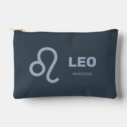 Individuelle Name / Text-Zodiac-Zeichenleo Zubehörtasche (Vorderseite)