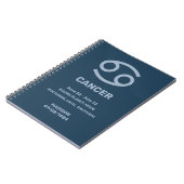 Individuelle Name/Text-Zodiakarzinom Notizblock (Linke Seite)