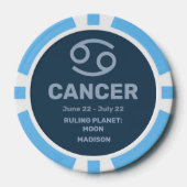 Individuelle Name/Text-Zodiakarzinom Pokerchips (Vorderseite)