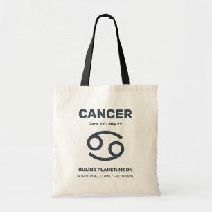 Individuelle Name/Text-Zodiakarzinom Tragetasche