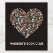 Individuelle Name / Textbuch Weinetikett (Einzelnes Label)