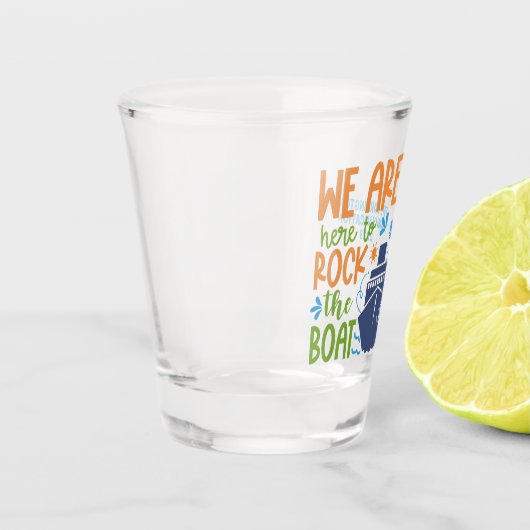 Individuelle Name-/Textgerade Schnapsglas (Links)