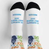 Individuelle Name-/Textgerade Socken (Oben)