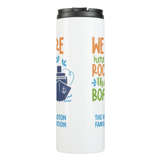 Individuelle Name-/Textgerade Thermosbecher (Rückseite)