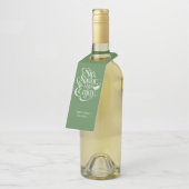 Individuelle Name / Textseite, Vorlieben, Genießen Flaschenanhänger (Angewinkelt)