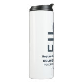 Individuelle Name / Textsymbole Thermosbecher (Nach links gedreht)