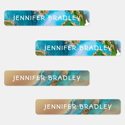 Individuelle Name Textured Earth Personalisiert Be Etiketten (Gruppe)