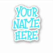 Individuelle Name Textwiedergabe - Helmkleber Aufkleber (Vorderseite)