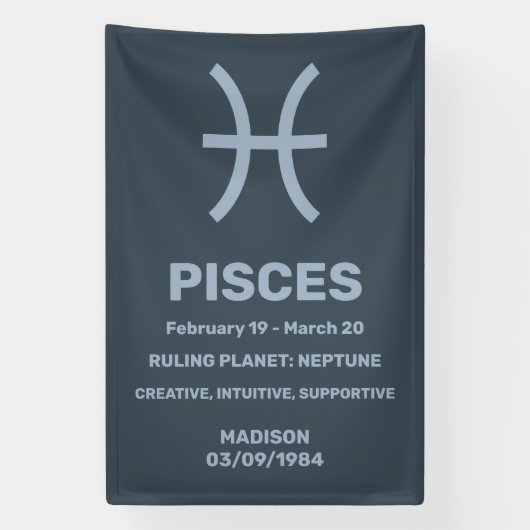 Individuelle Name-/Textzeichen Banner (Vertikal)