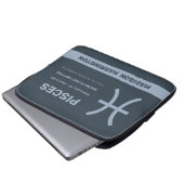 Individuelle Name-/Textzeichen Laptopschutzhülle (Vorne Knopf)