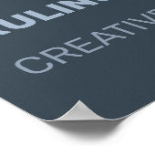 Individuelle Name-/Textzeichen Poster (Ecke)